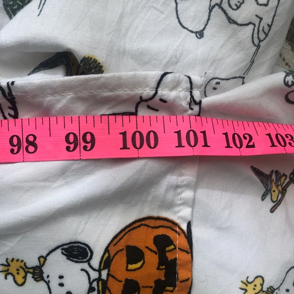 Peanuts Berkshire Halloween ￼Snoopy Queen Flat Sheet Charlie Brown Woodstock ￼